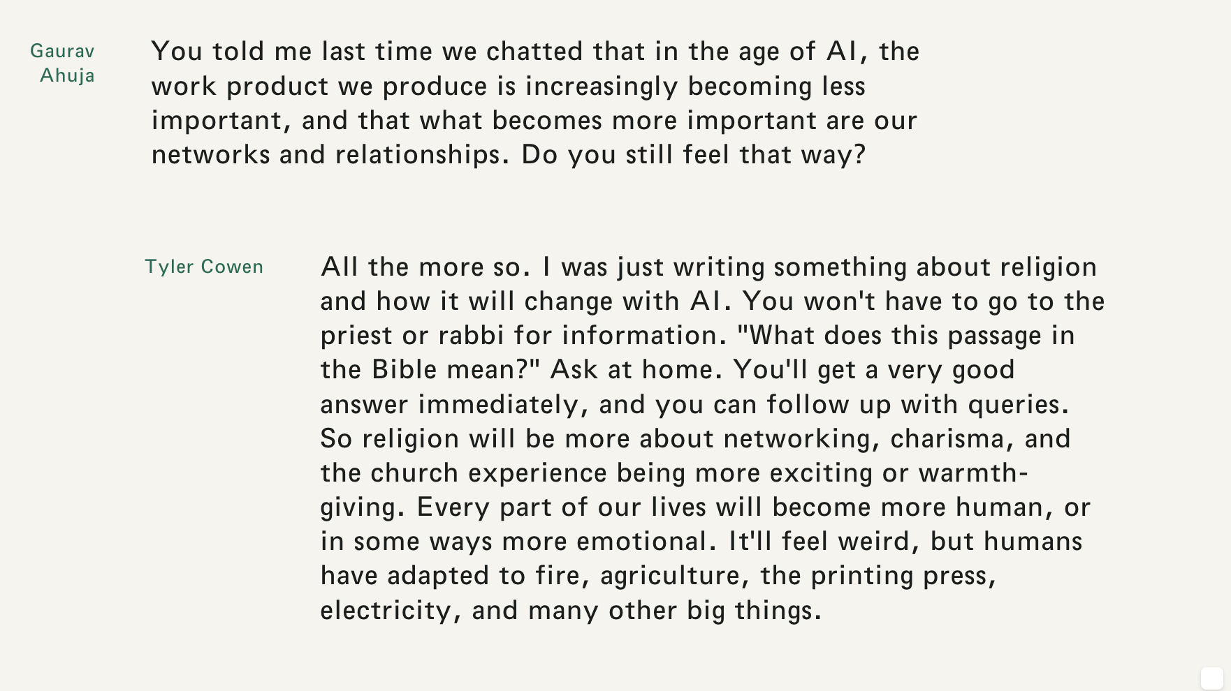 Thumbnail of In Conversation with Tyler Cowen