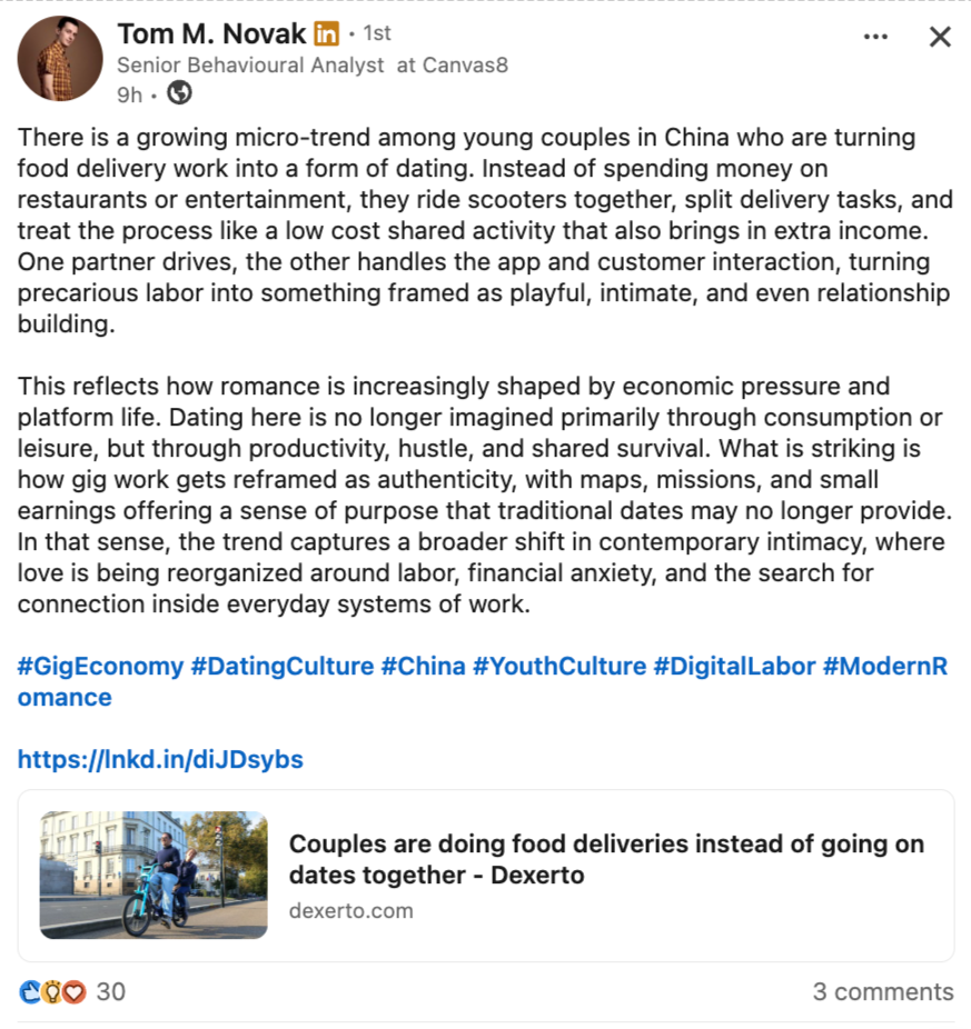 Thumbnail of feed updates