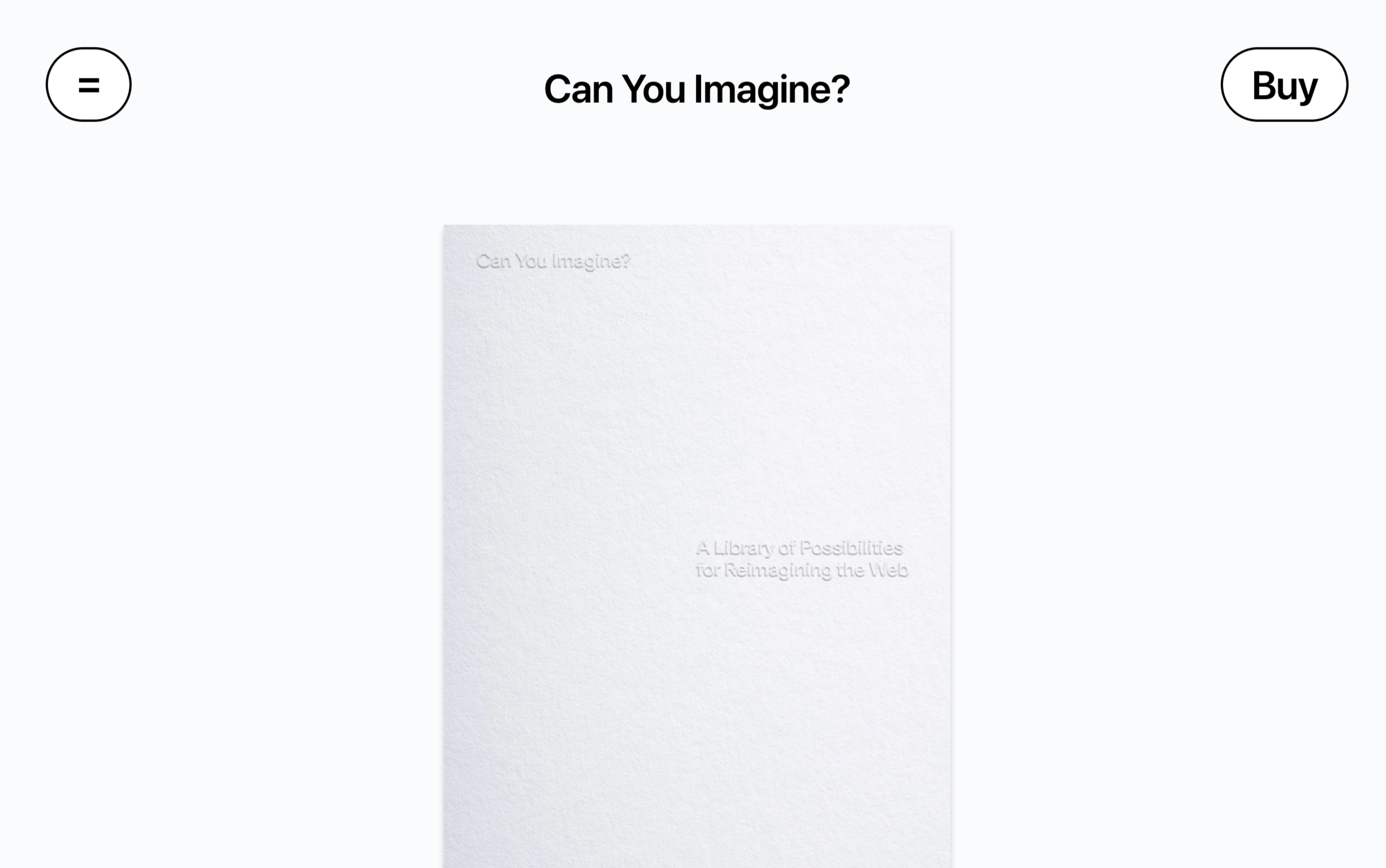 Thumbnail of Can You Imagine?