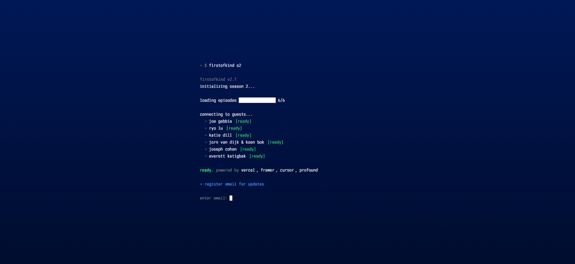 Thumbnail of First of Kind