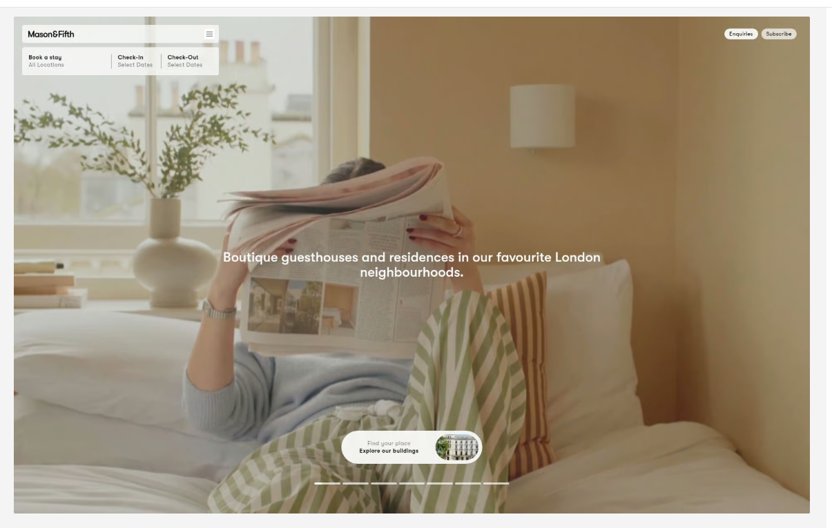 Thumbnail of Mason & Fifth | Web Design Inspiration | Siteinspire