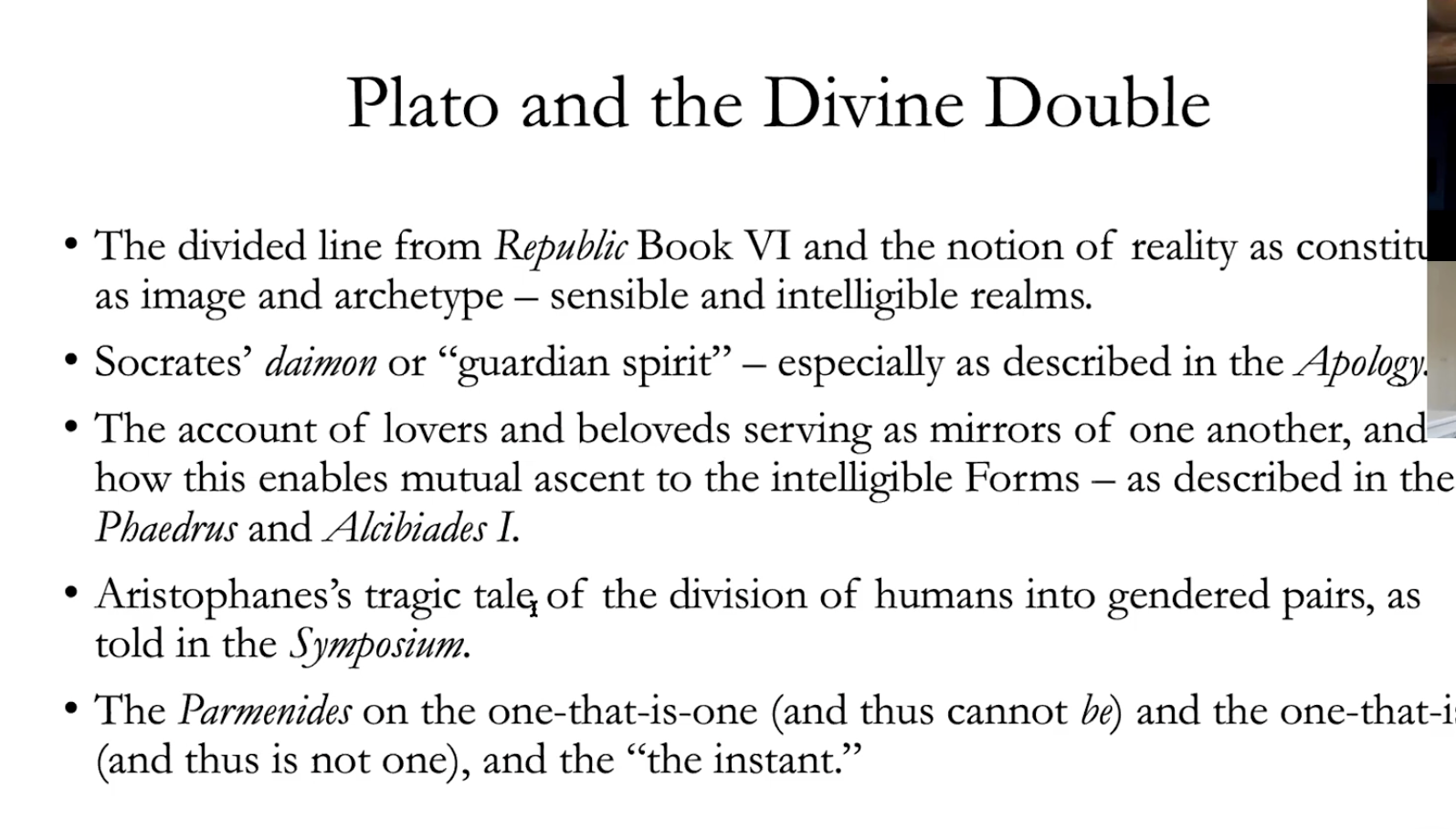 Thumbnail of Zoom conferece | Prof. Charles M. Stang - "Henry Corbin, Platonism, and the Divine Double"