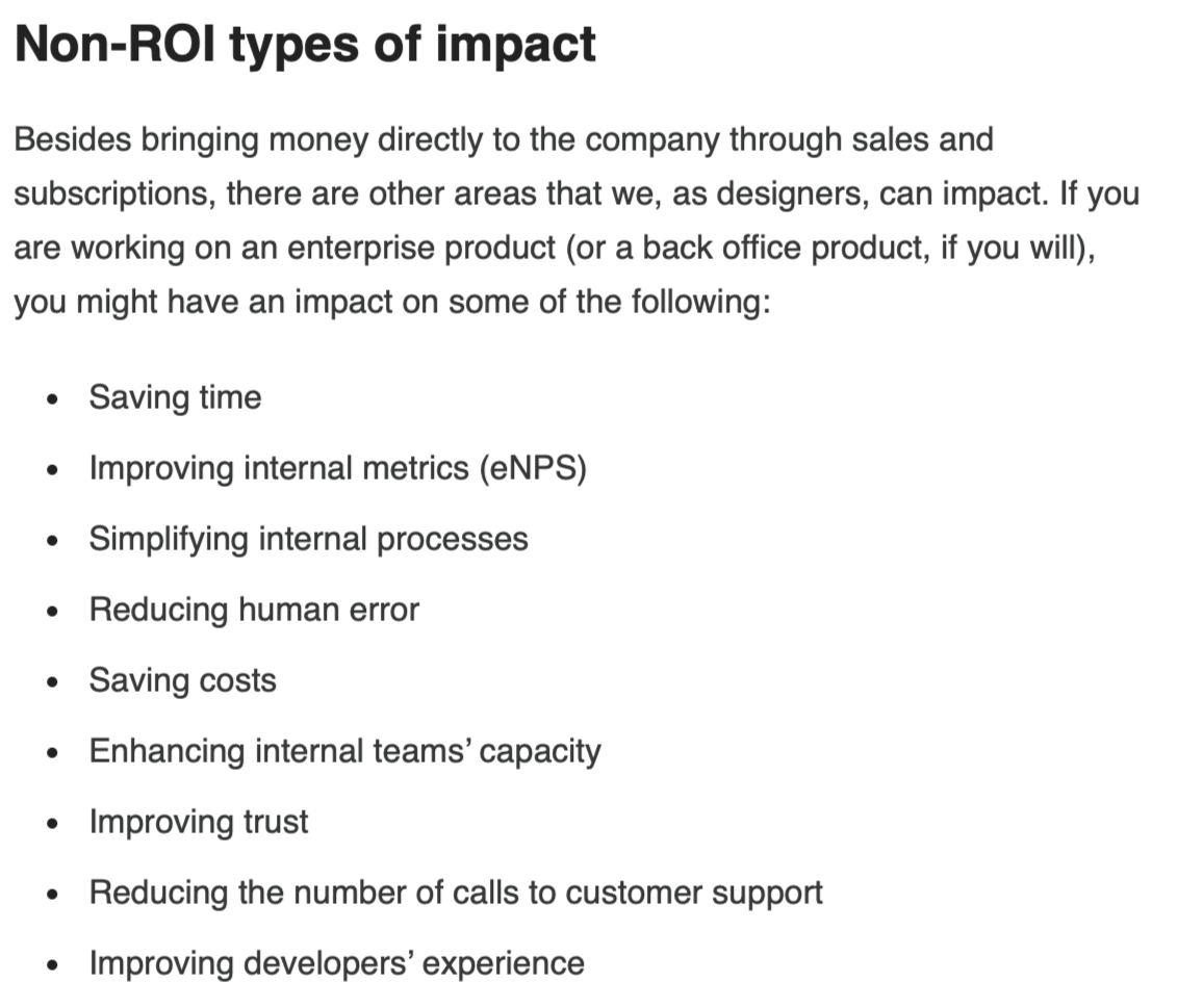 Thumbnail of About Impact. Presenting the Change You've Made Through Your Decisions as a Designer