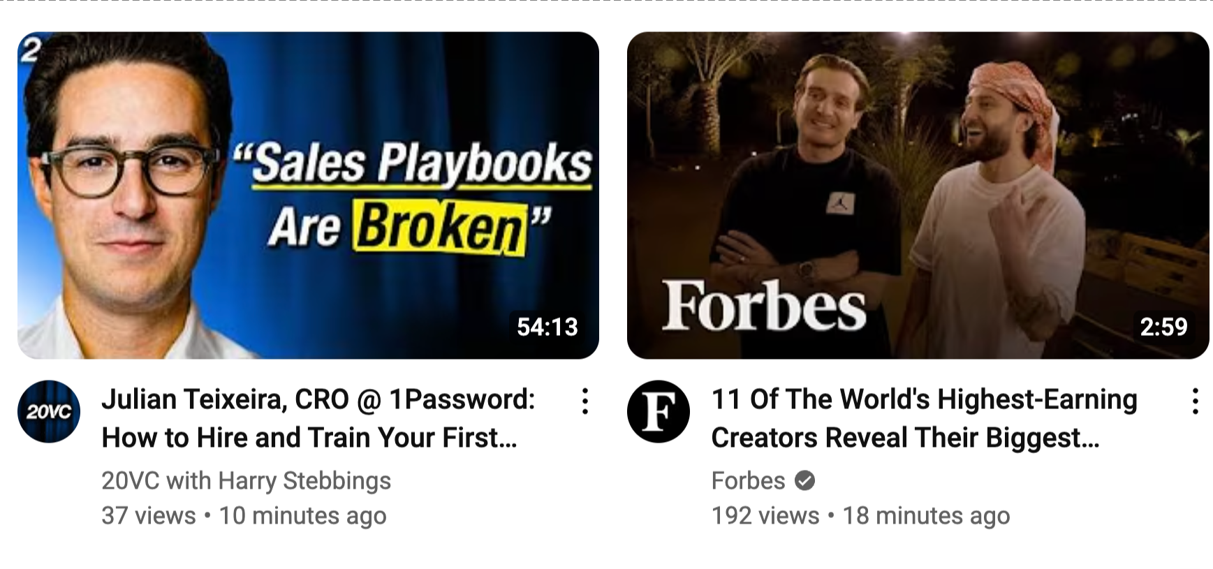 Thumbnail of YouTube