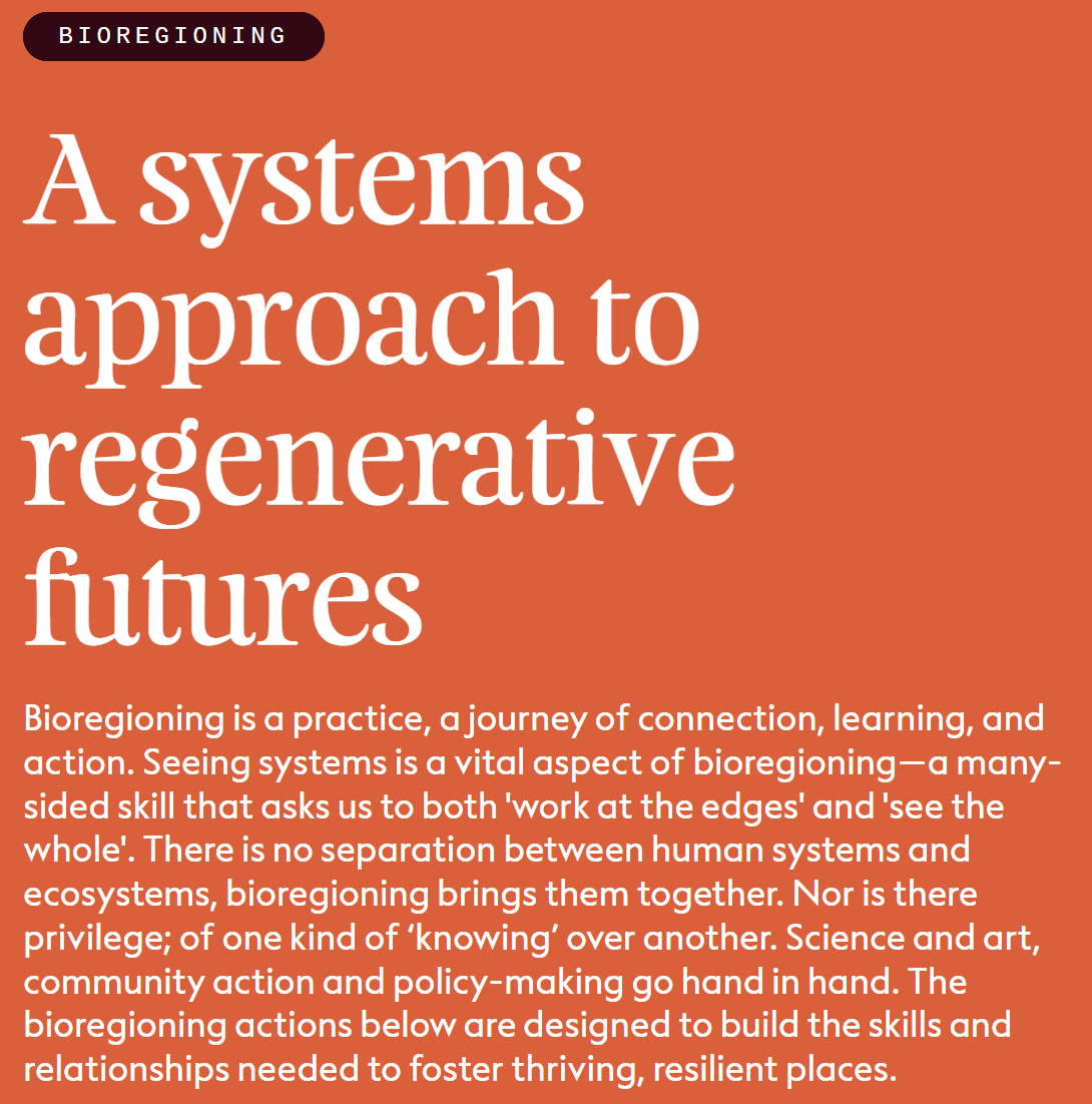 Thumbnail of Bioregioning: Regenerative Approach to Place • Bioregional Learning Centre