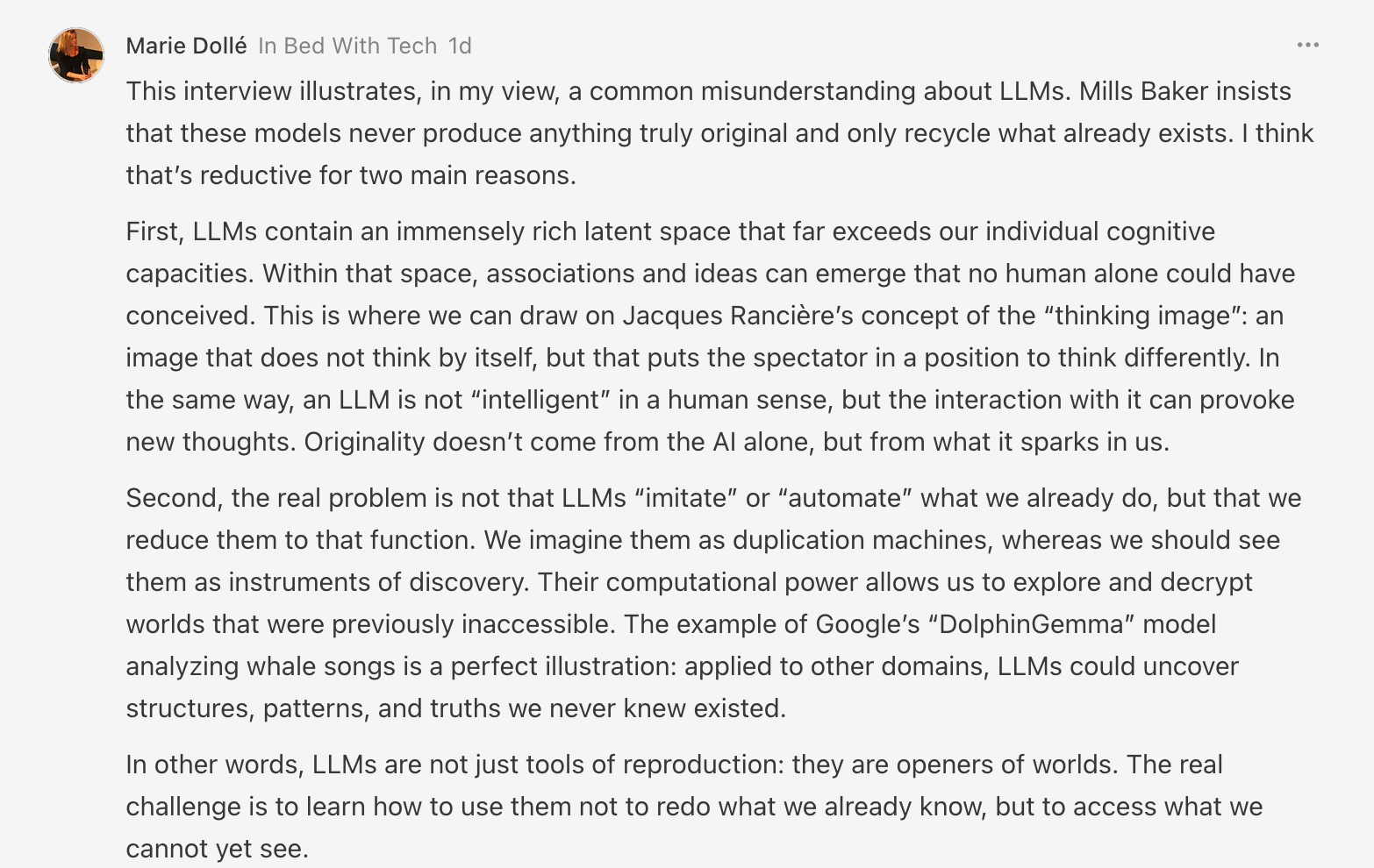 Thumbnail of Why Substack's Head of Design Thinks LLMs are Overrated