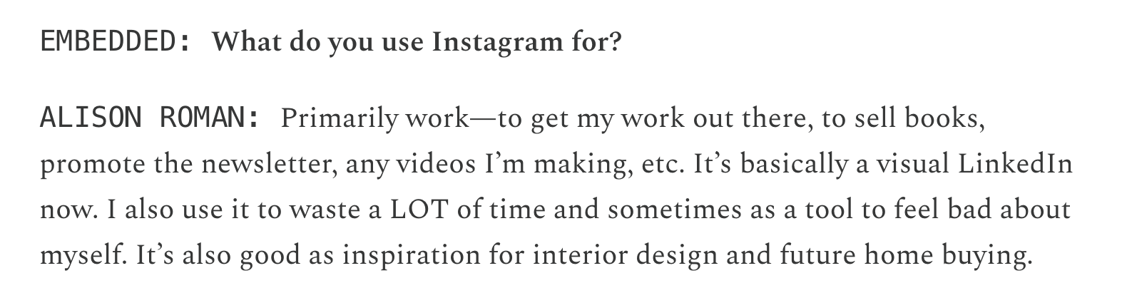 Thumbnail of My Internet: Alison Roman