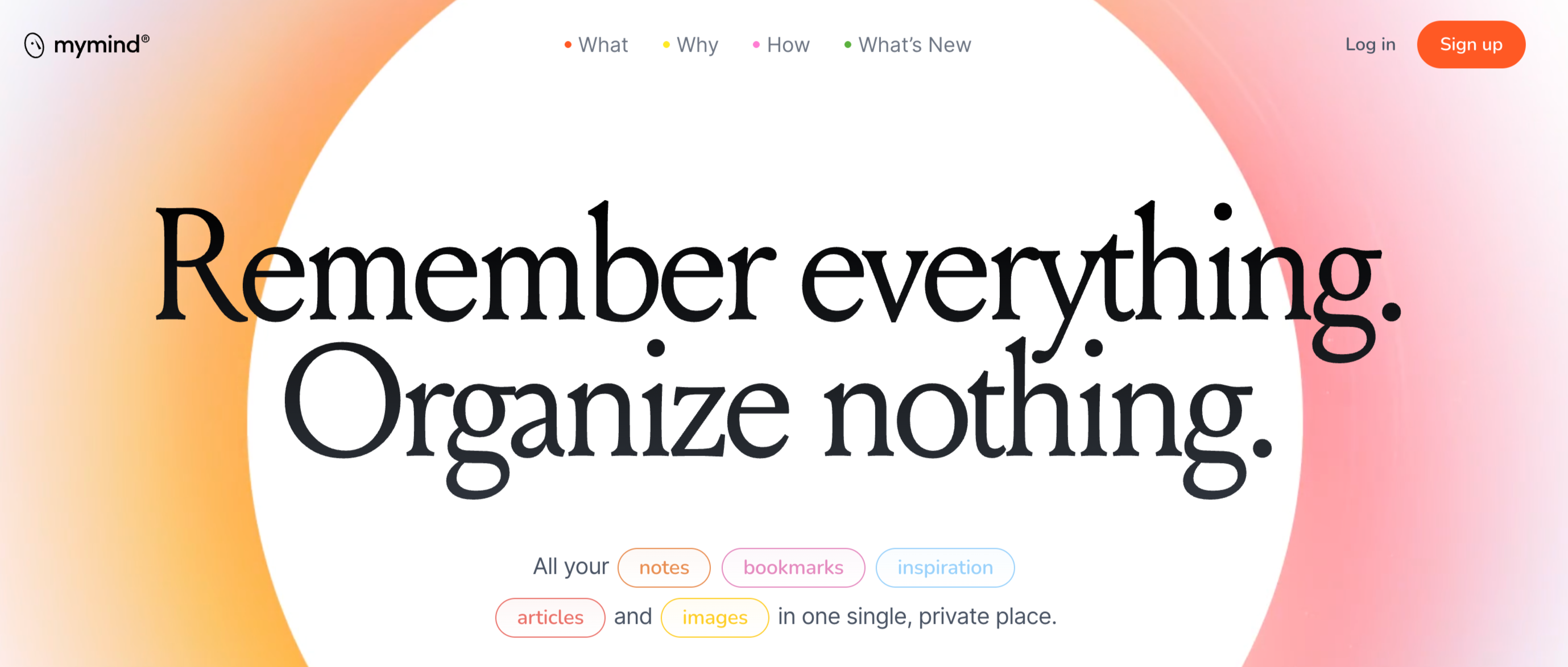 Thumbnail of mymind is the extension for your mind.
