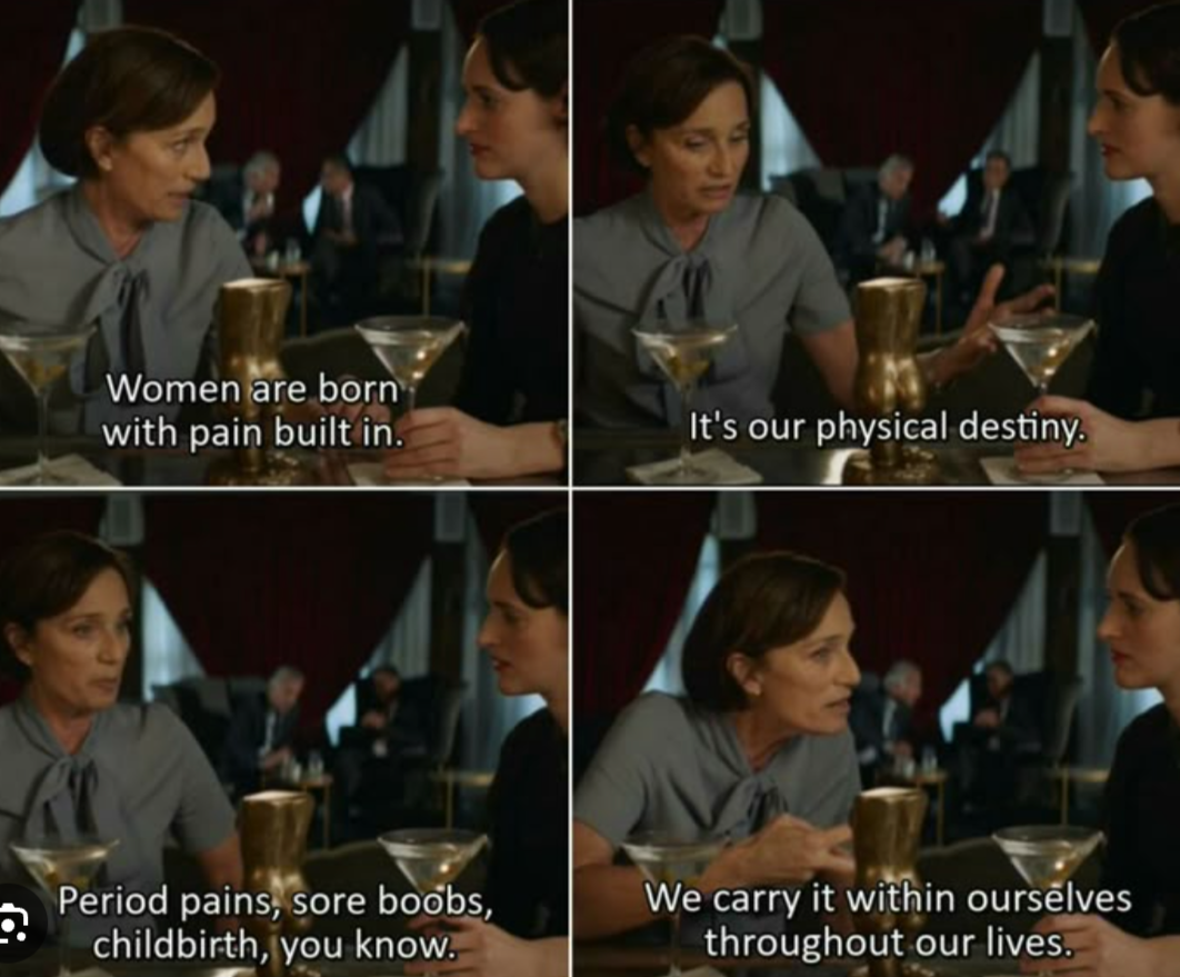 Thumbnail of fleabag women's pain monologue - Google Search
