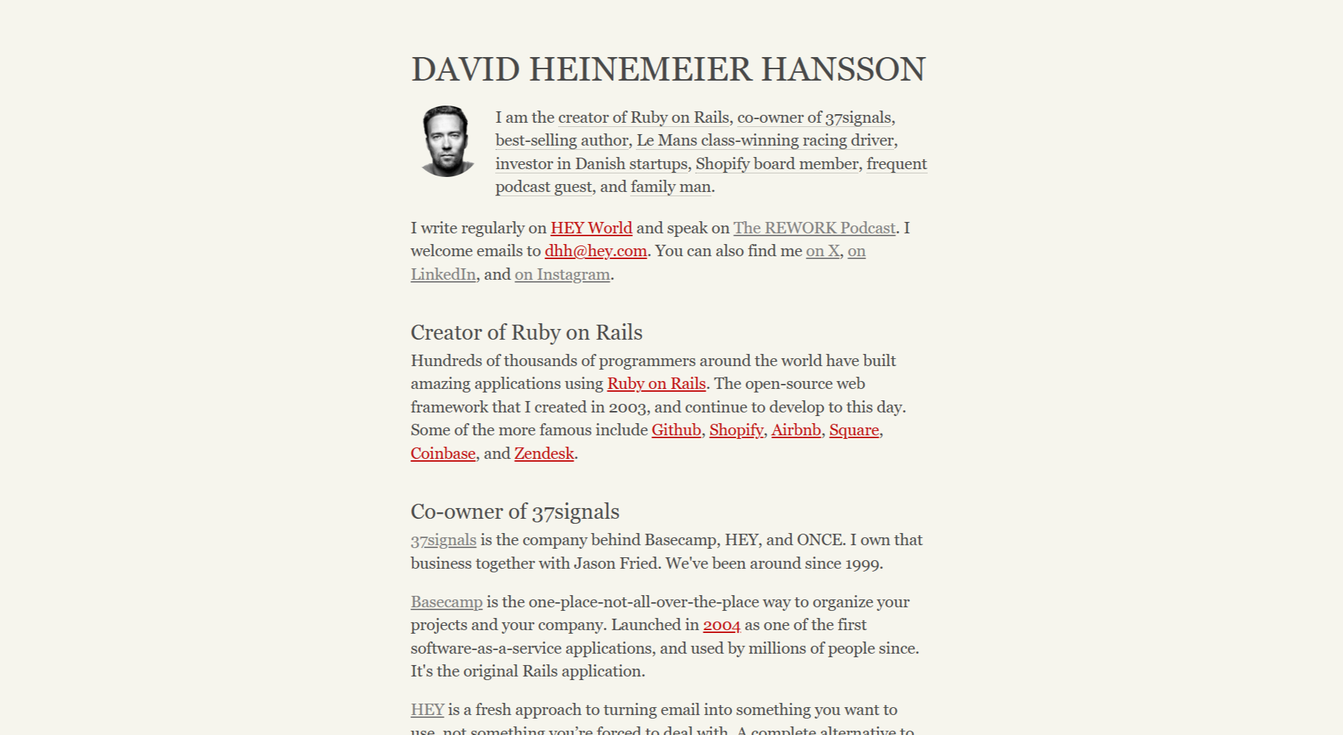 Thumbnail of David Heinemeier Hansson (DHH)