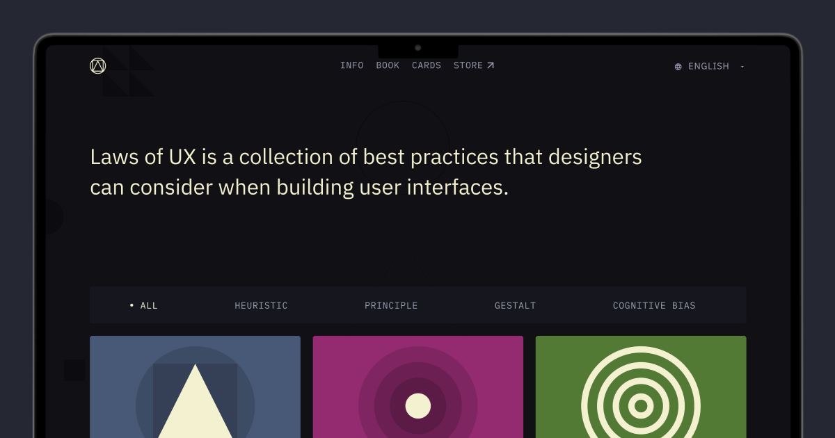 Thumbnail of Home | Laws of UX