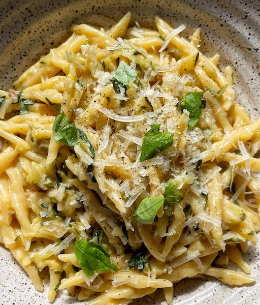 Thumbnail of One-Pot Lemon Zucchini Pasta with Goat Cheese