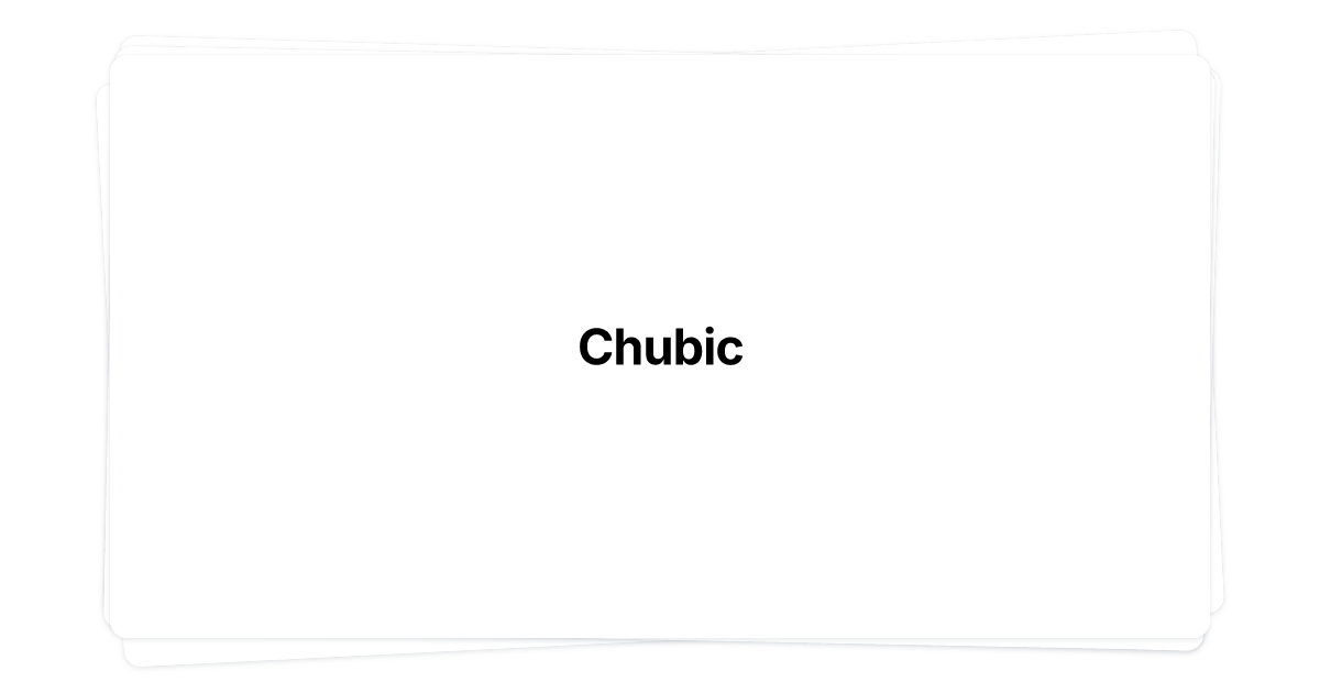 Thumbnail of Chubic