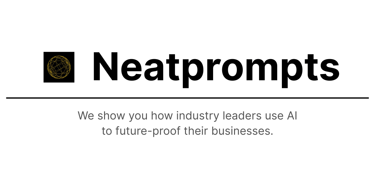 Thumbnail of Neatprompts