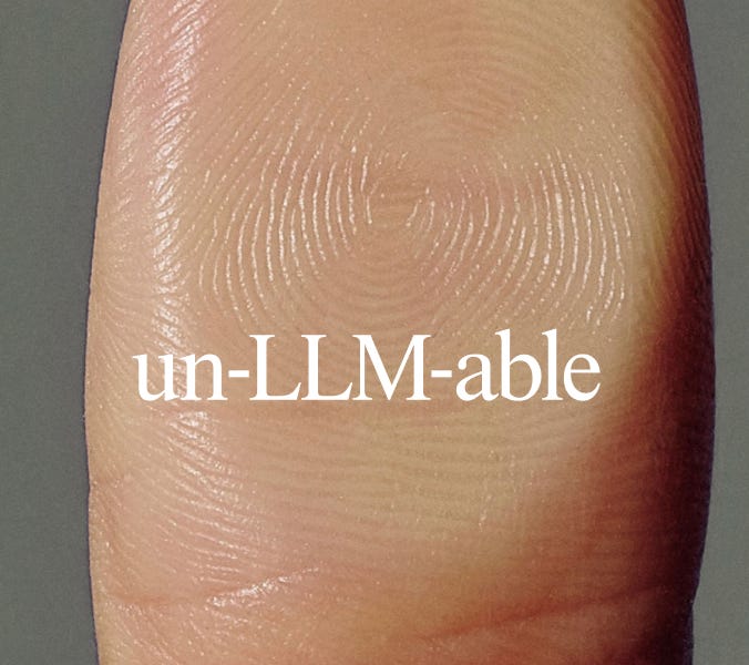 Thumbnail of Becoming unLLMable