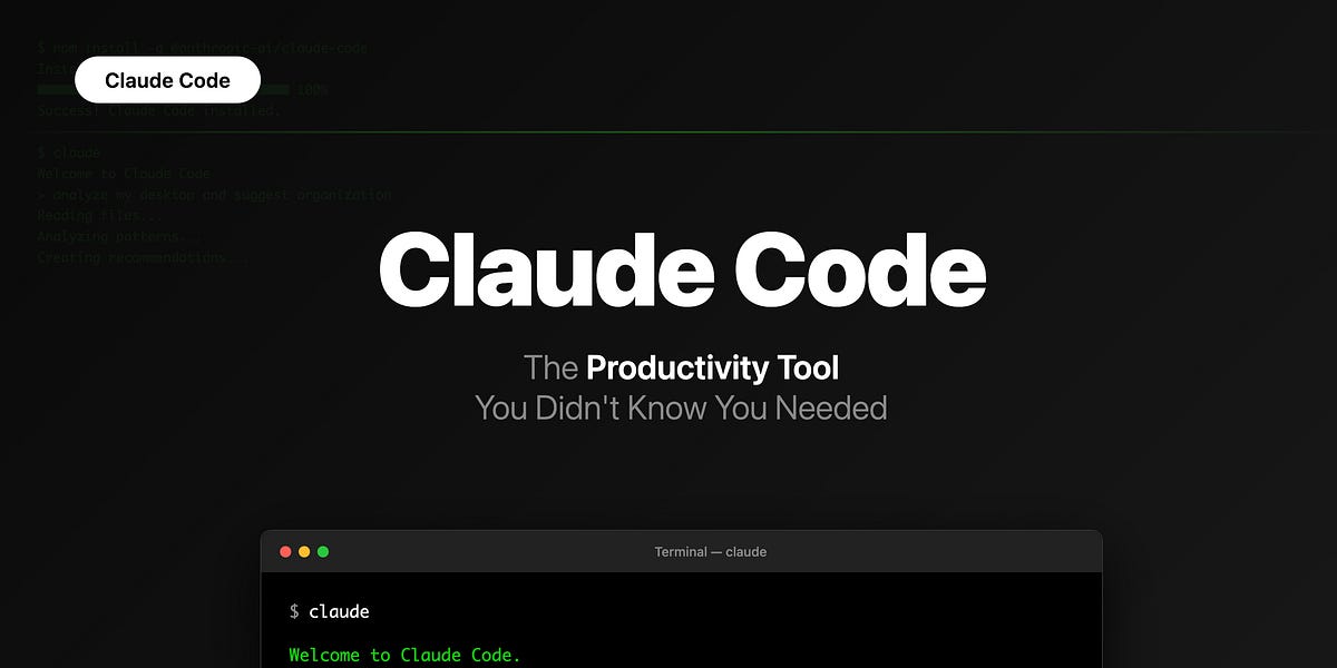 Thumbnail of Claude Code: The Productivity Tool You Didn't Know You Needed