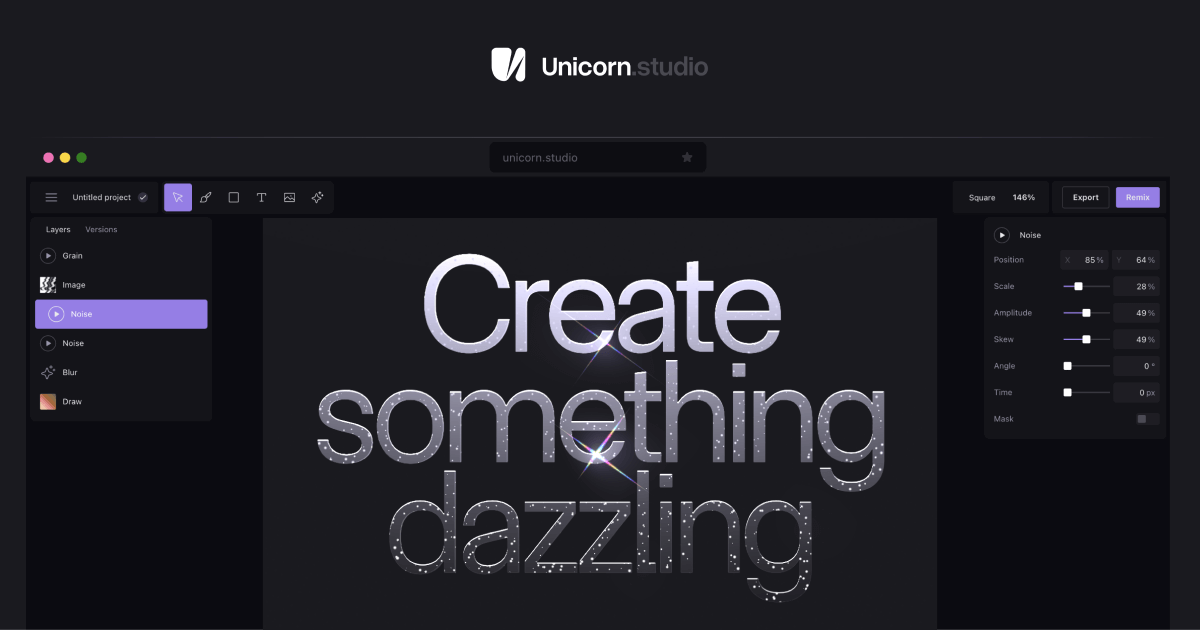 Thumbnail of unicorn.studio — No-code WebGL Tool