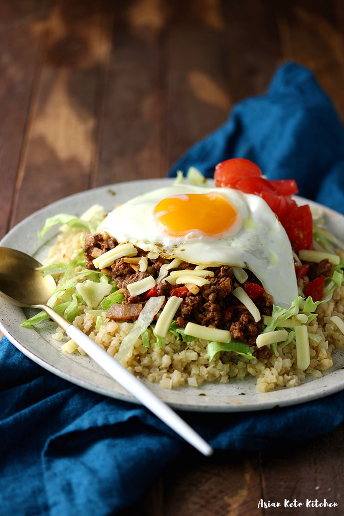 Thumbnail of Simply the BEST Okinawa Taco Rice Recipe made with Cauliflower Rice!