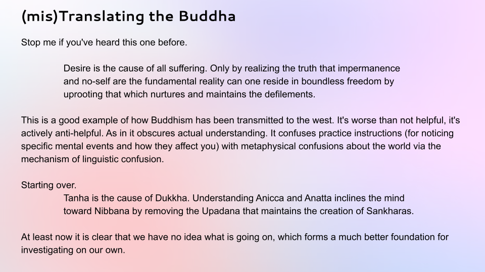 Thumbnail of (mis)Translating the Buddha