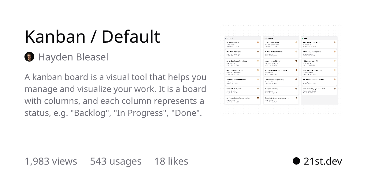 Thumbnail of 21st.dev - Discover, share, and craft UI components