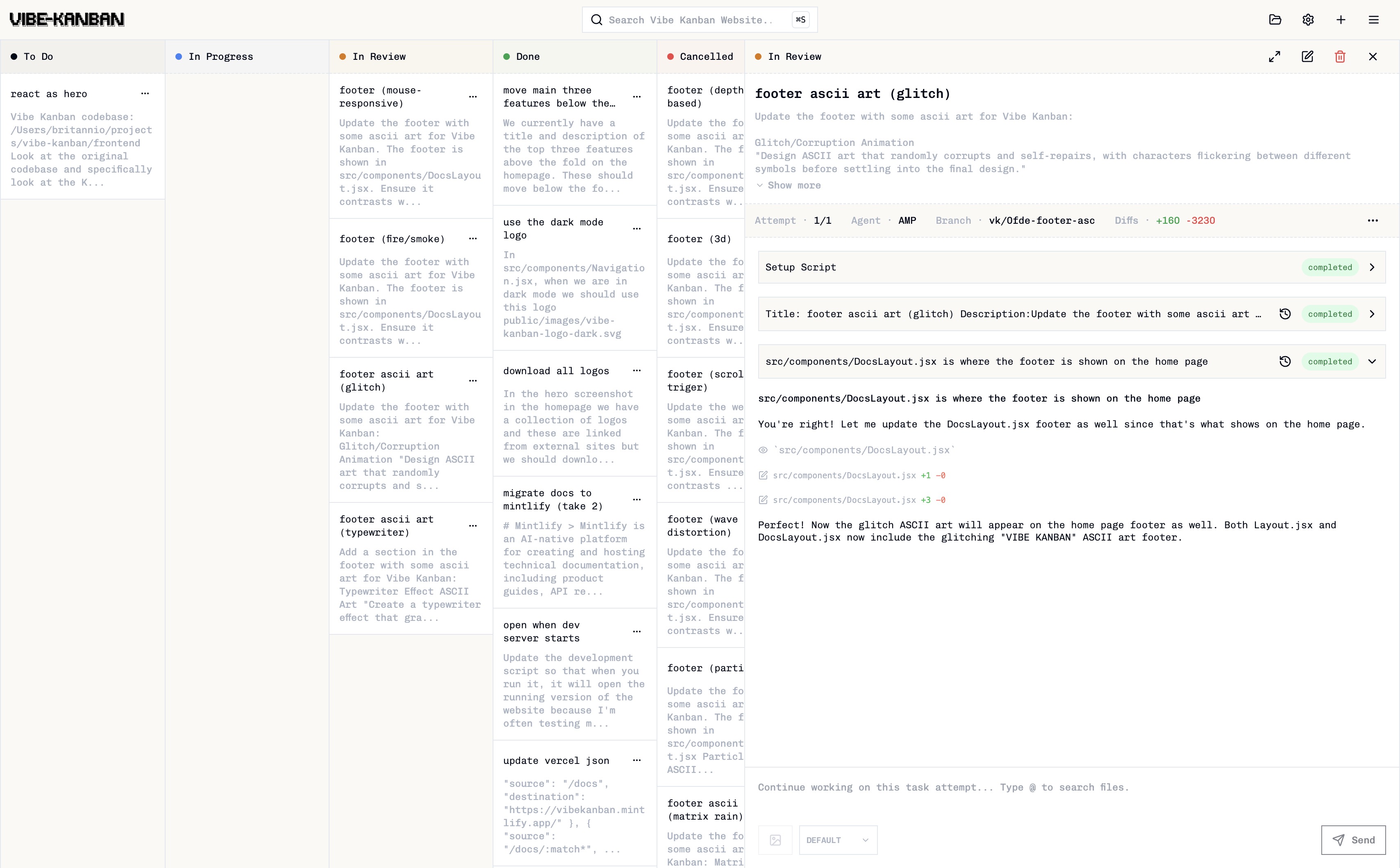 Thumbnail of Vibe Kanban - Orchestrate AI Coding Agents