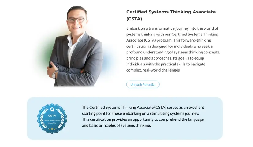 Thumbnail of Certified Systems Thinking Associate (CSTA) Certification