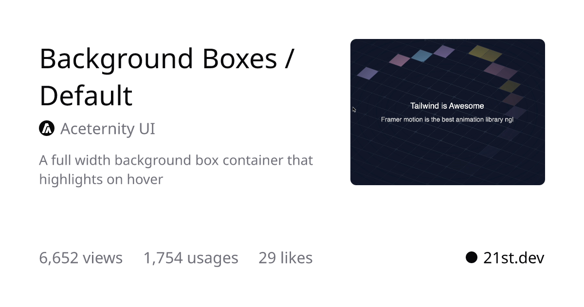 Thumbnail of 21st.dev - Discover, share, and craft UI components