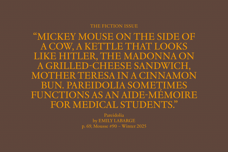 Thumbnail of Pareidolia — Mousse Magazine and Publishing