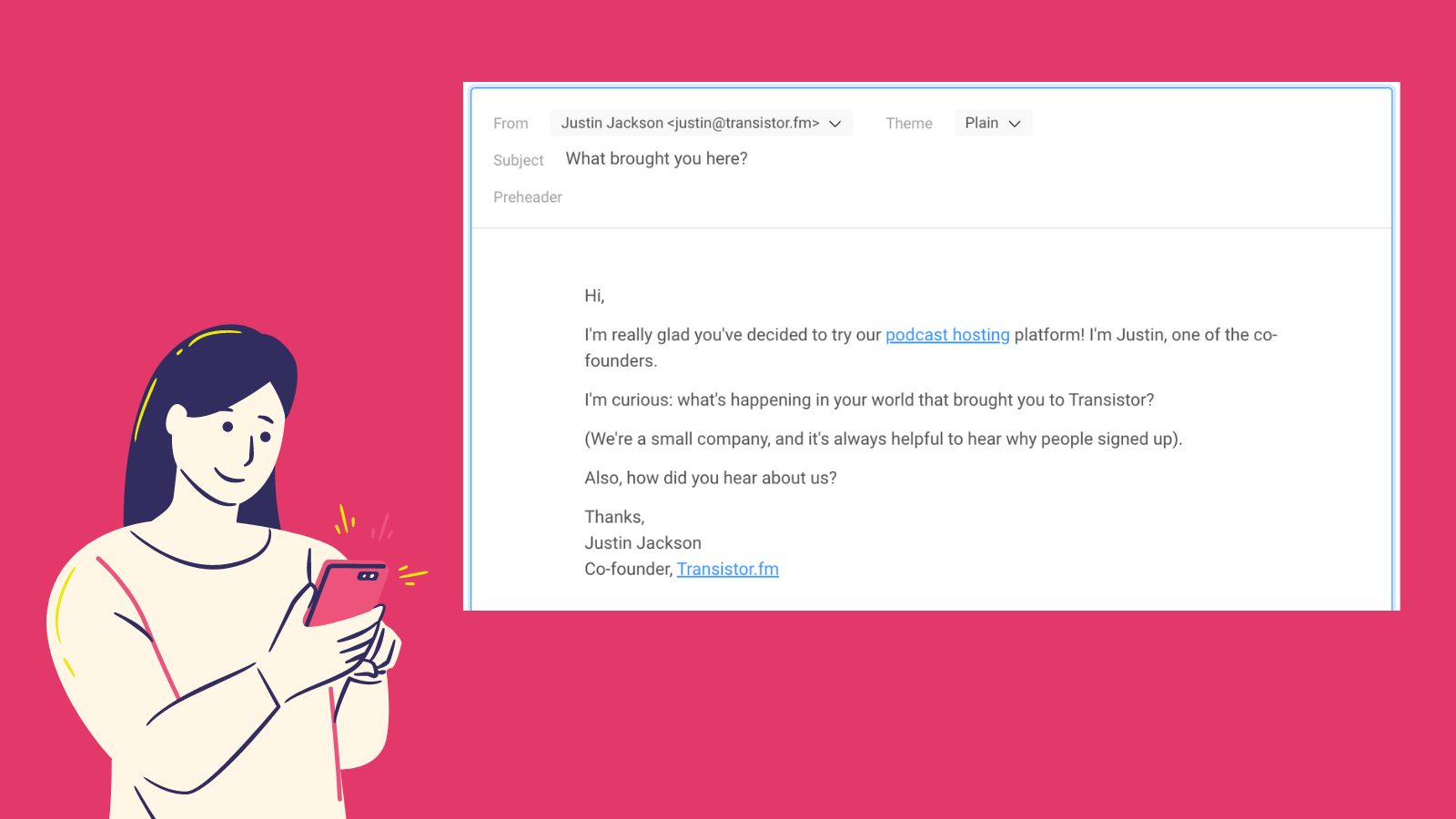 Thumbnail of Send your users this welcome email