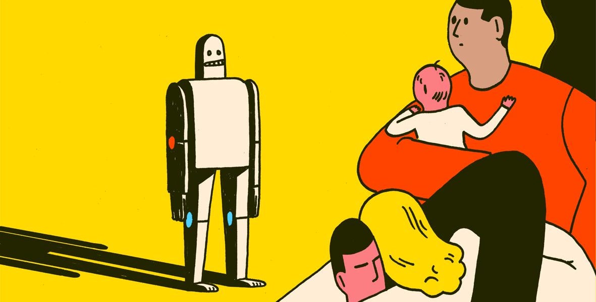 Thumbnail of Sticky humans in a post-AGI world