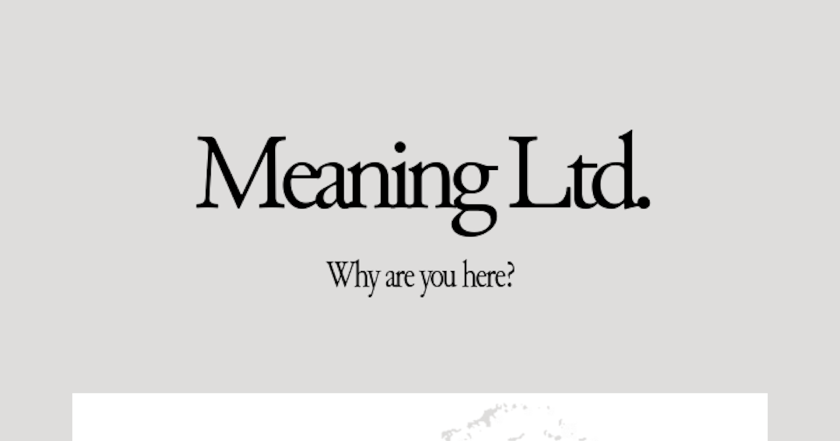 Thumbnail of Meaning Ltd.