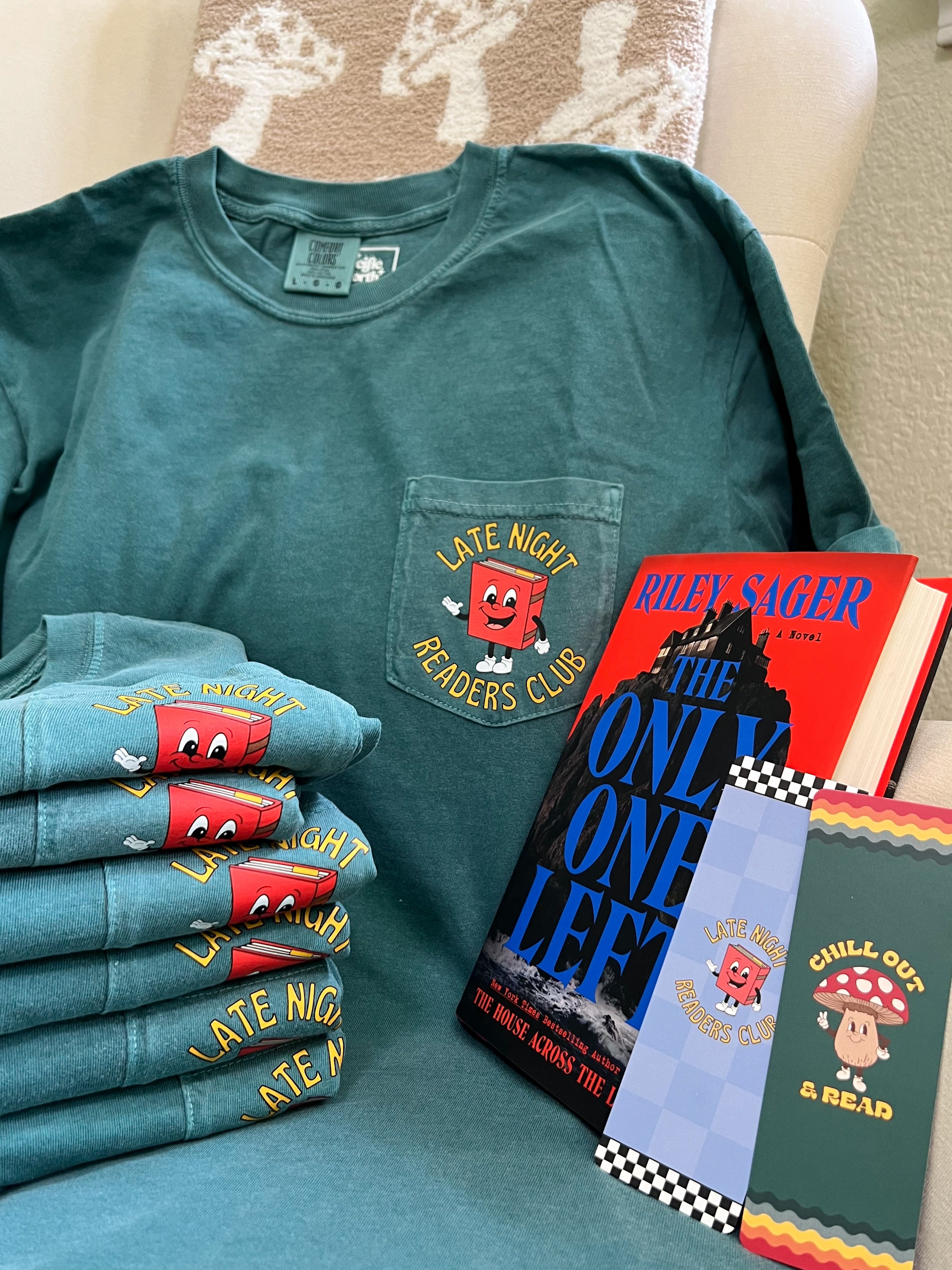 Thumbnail of Late Night Readers Short Sleeve Pocket TShirt