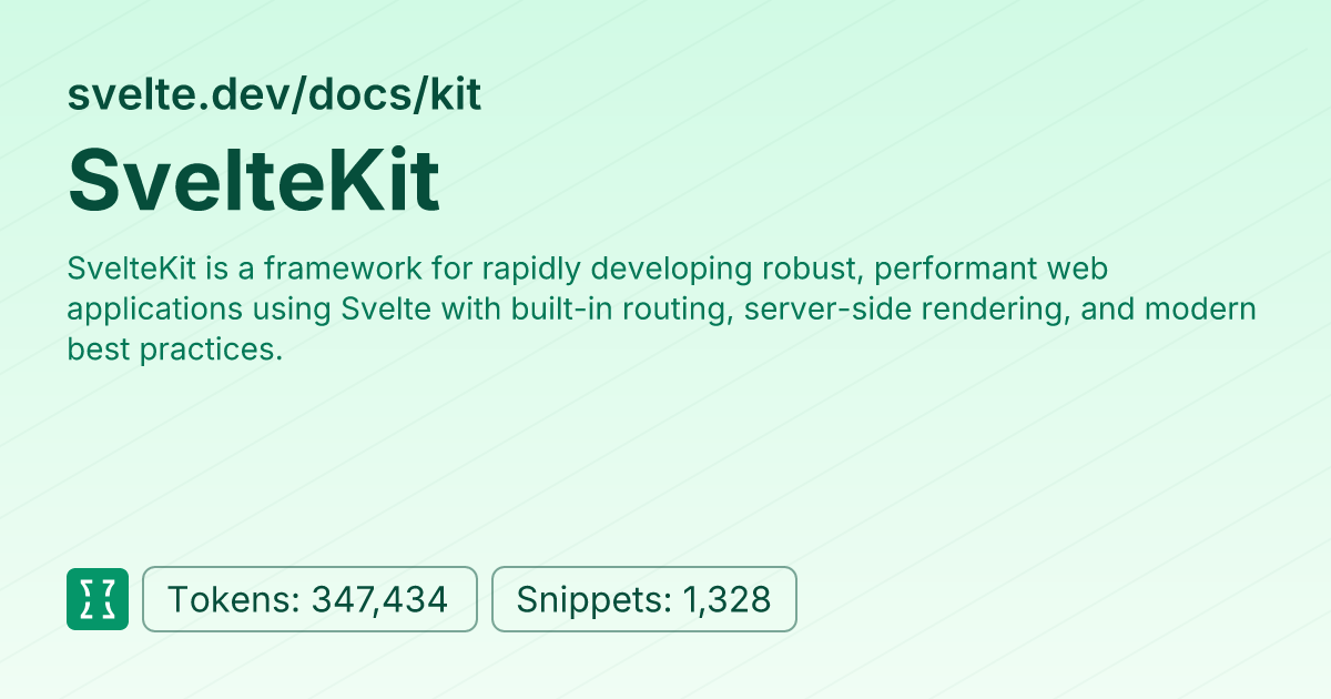 Thumbnail of SvelteKit (websites/svelte_dev_kit)