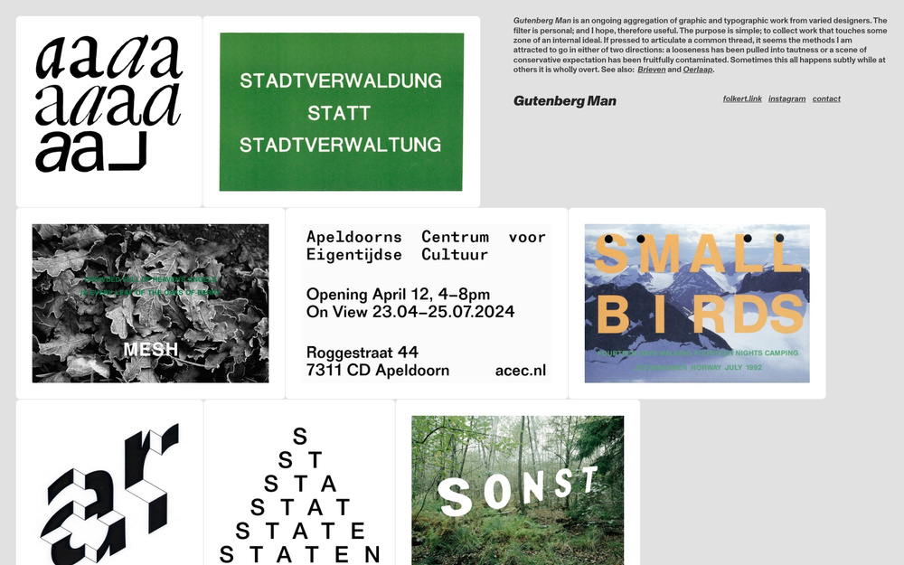 Thumbnail of Gutenberg Man by Folkert Gorter