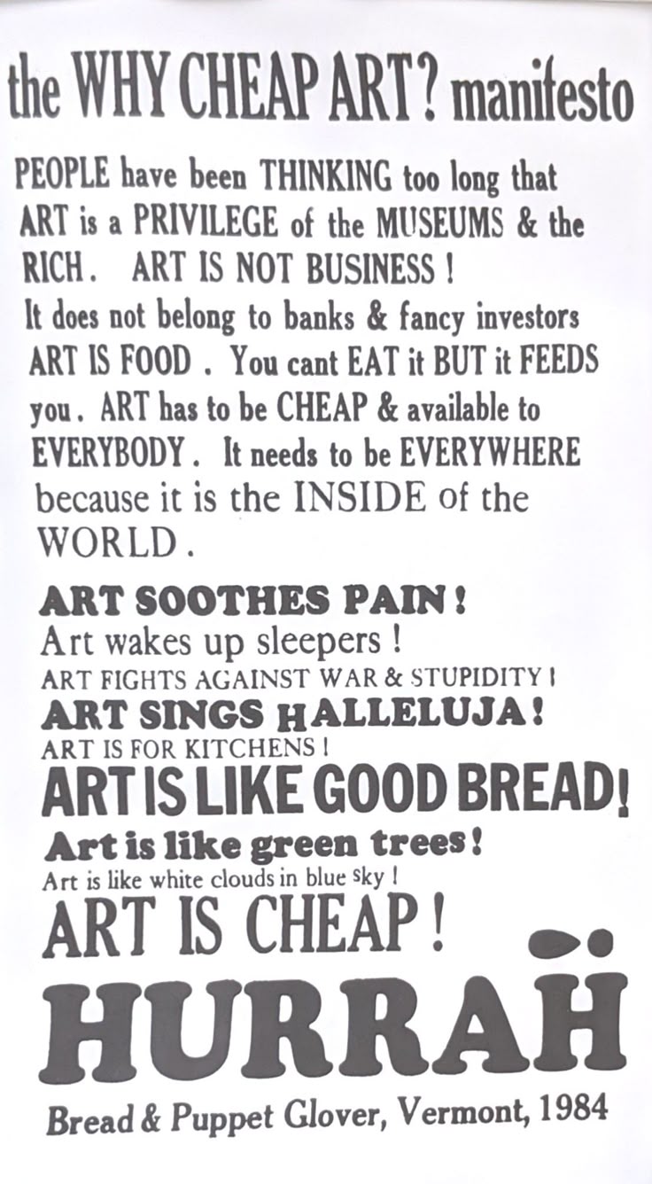 Thumbnail of Pin by Izzy Scholes-Young on junk journal | Art manifesto, Cheap art, Words