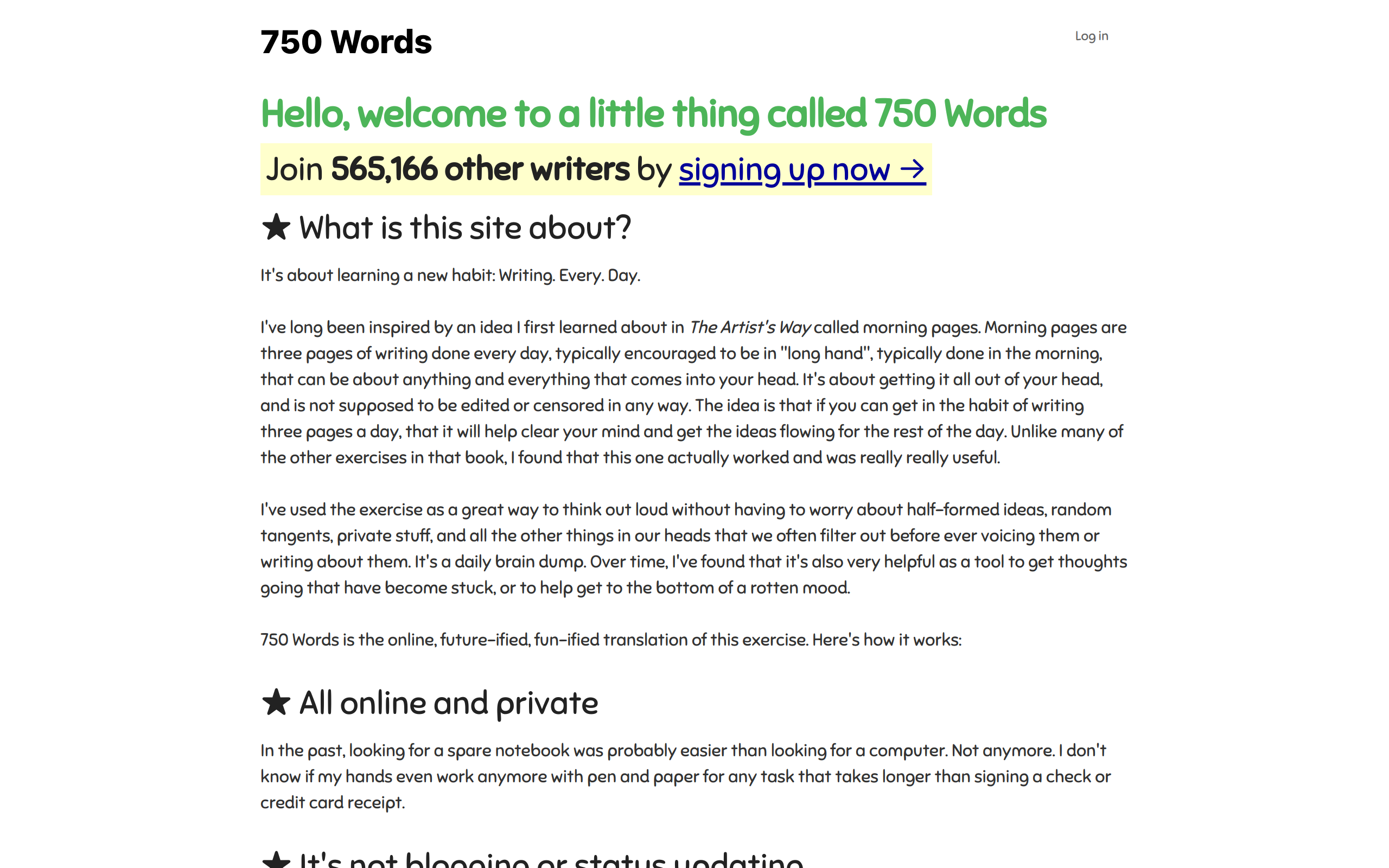 Thumbnail of 750 Words - Write every day.