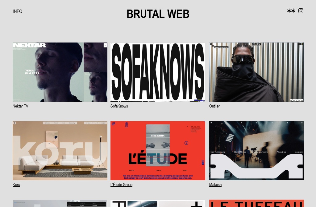 Thumbnail of BRUTAL WEB — [Neo]-Brutalist Websites Gallery