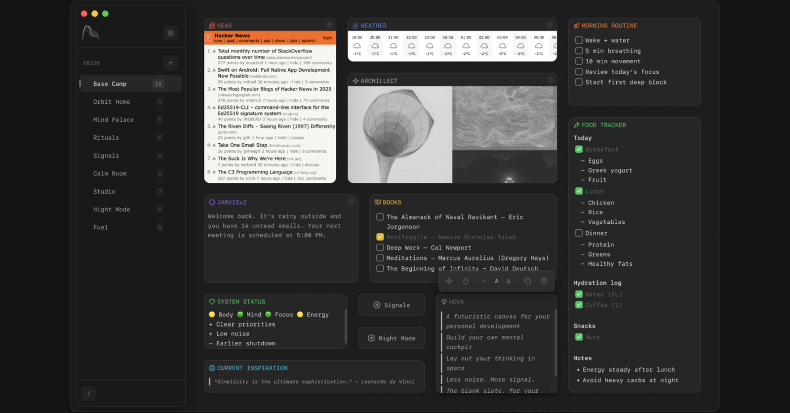 Thumbnail of Spacesuit — A futuristic canvas for your personal development
