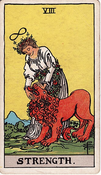 Thumbnail of Strength (tarot card)