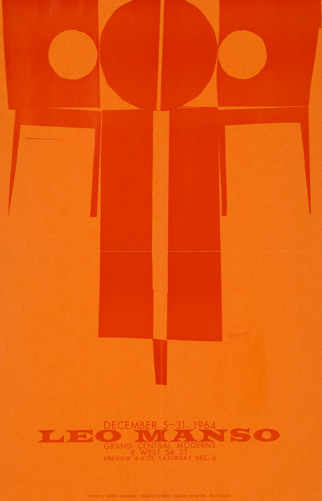 Thumbnail of Leo Manso American Exhibition Poster, 1964