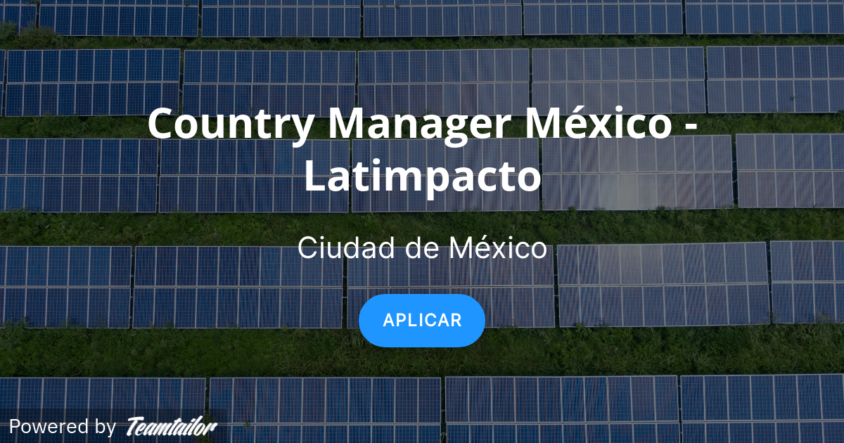 Thumbnail of Country Manager México - Latimpacto - matteria