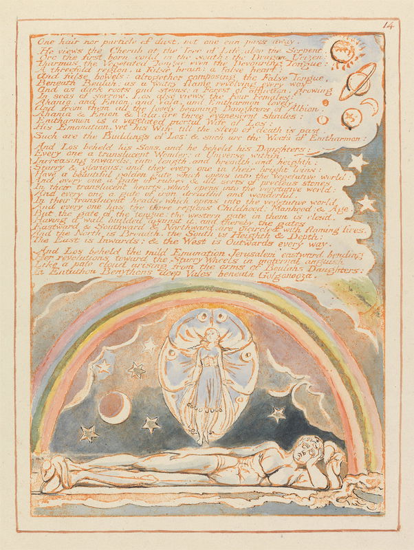 Thumbnail of ‘“One Hair Nor Particle of Dust…”’ by William Blake from Jerusalem (1804–20)