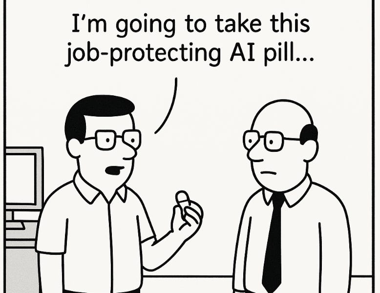 Thumbnail of The many fallacies of 'AI won't take your job, but someone using AI will'