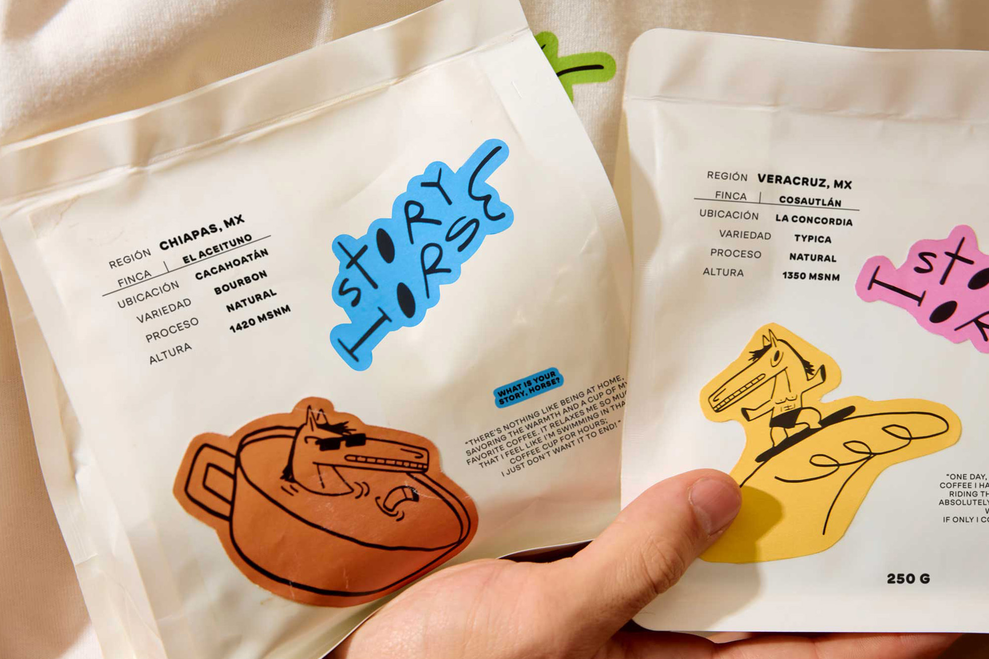Thumbnail of Horsing around: Tulum café Story Horse gets a caffeinated horse mascot, courtesy of Andrés Higueros — The Brand Identity – Graphic Design’s Greatest