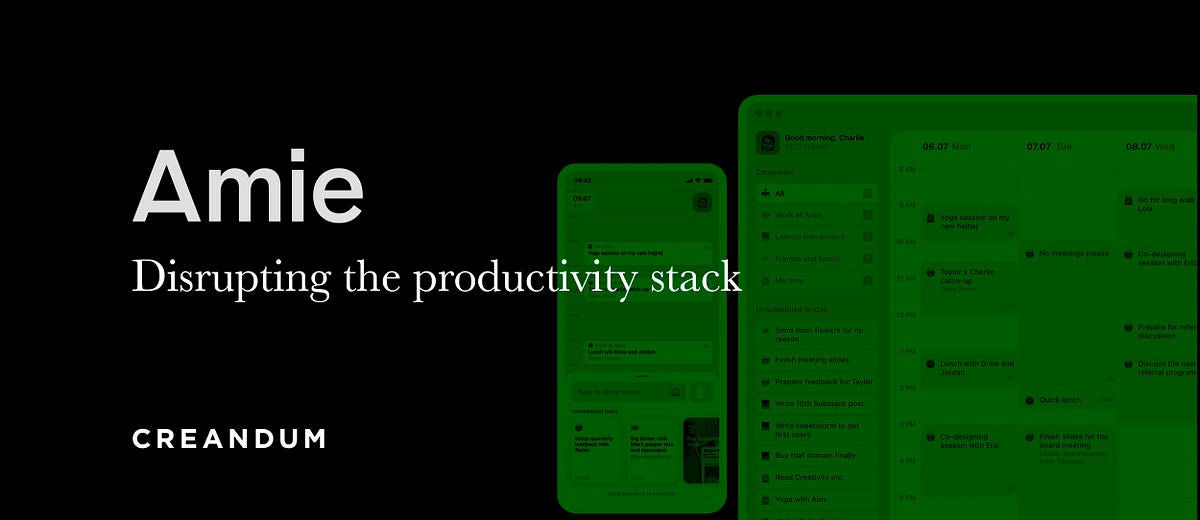 Thumbnail of Disrupting the productivity stack — why we backed Amie