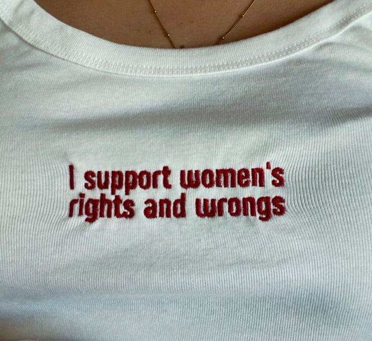 Thumbnail of let's talk about weaponising feminism