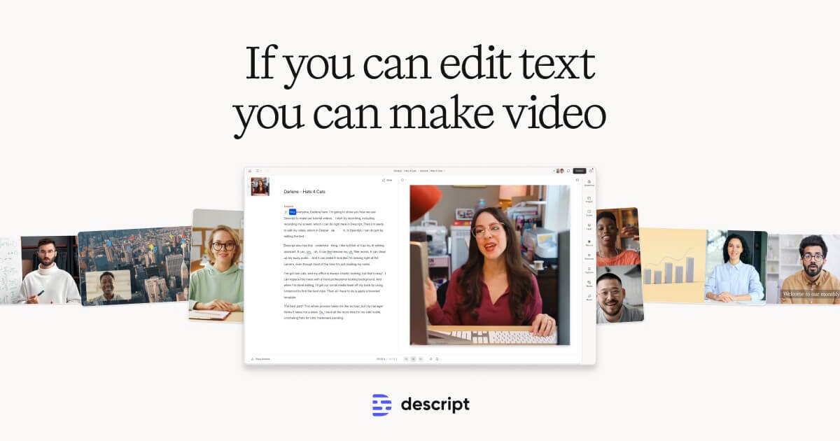 Thumbnail of Descript: Edit Videos & Podcasts Like a Doc