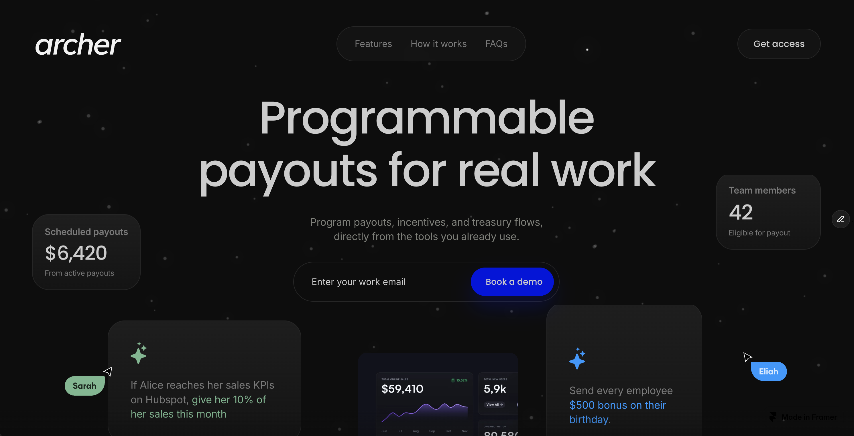 Thumbnail of Archer | Programmable payouts for real work