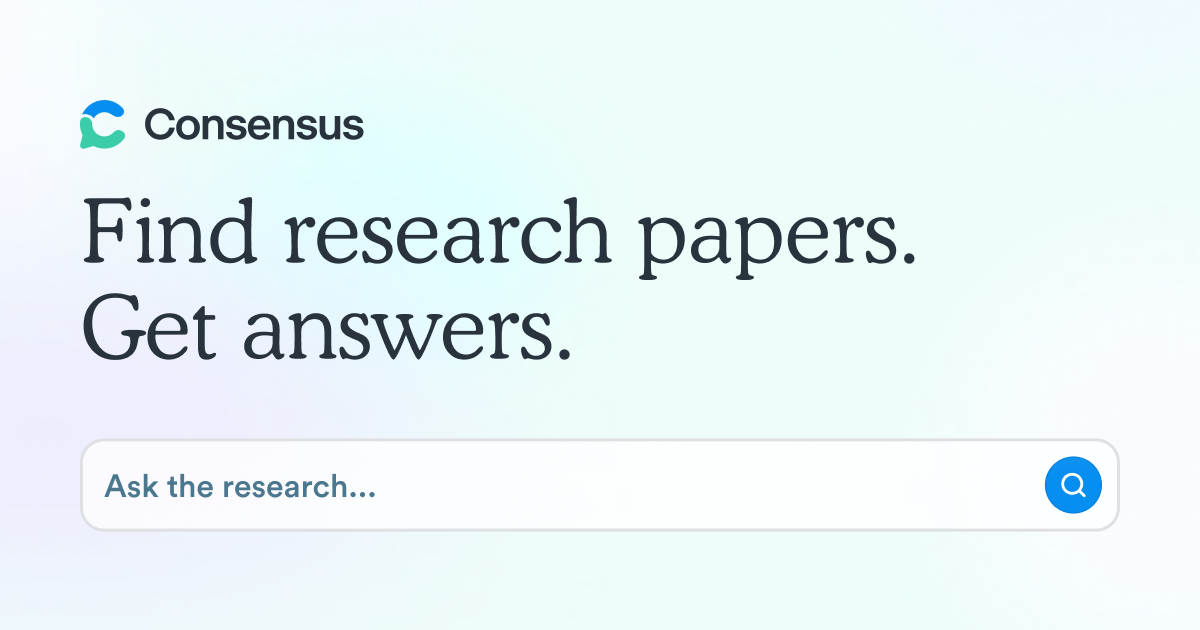 Thumbnail of Consensus AI-powered Academic Search Engine