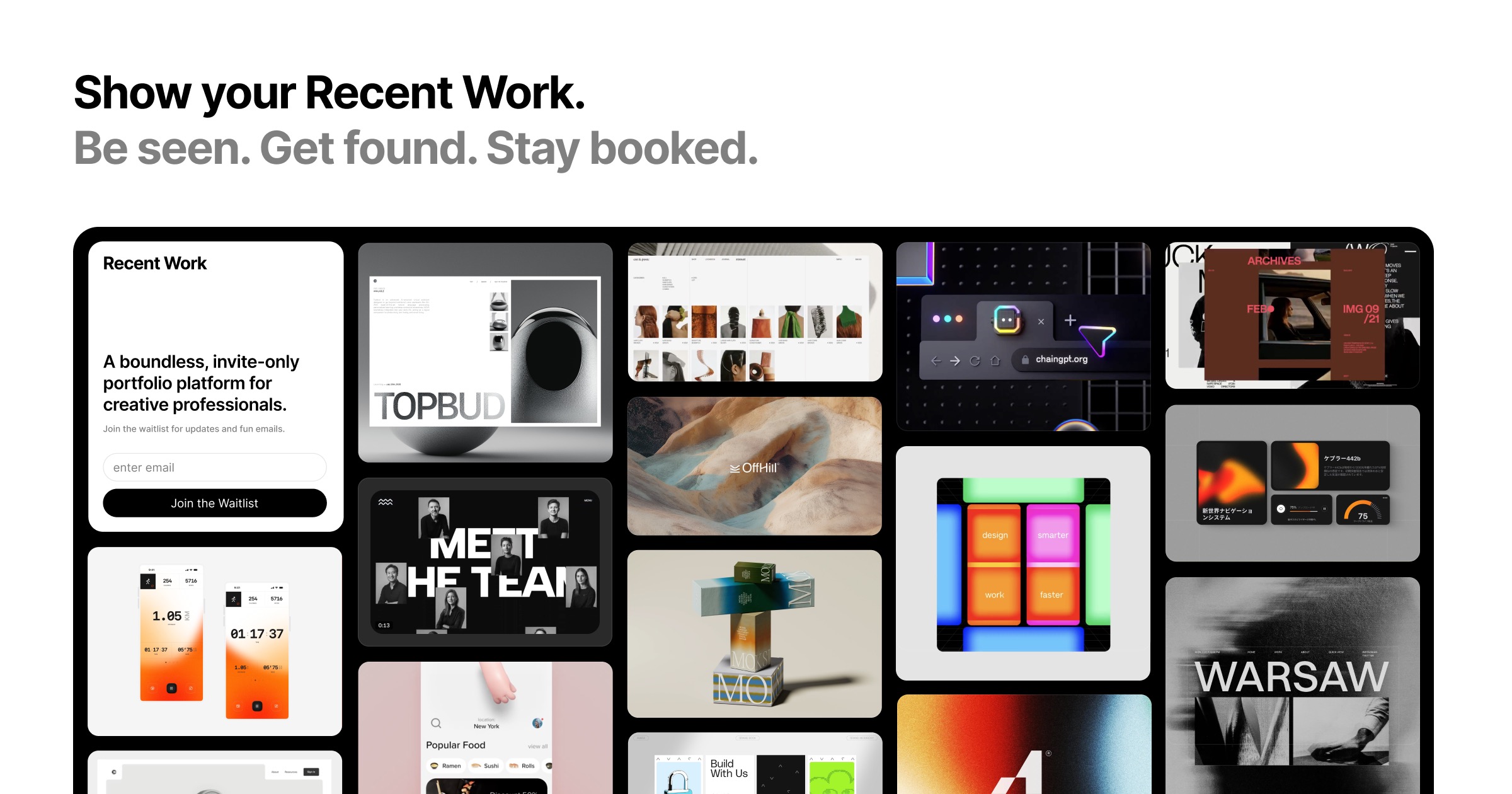 Thumbnail of Recent Work